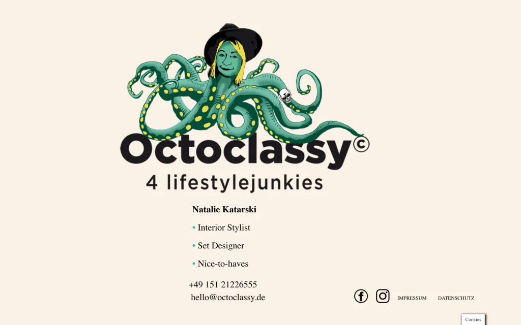 octoclassy.de — Desktop Subpage 1