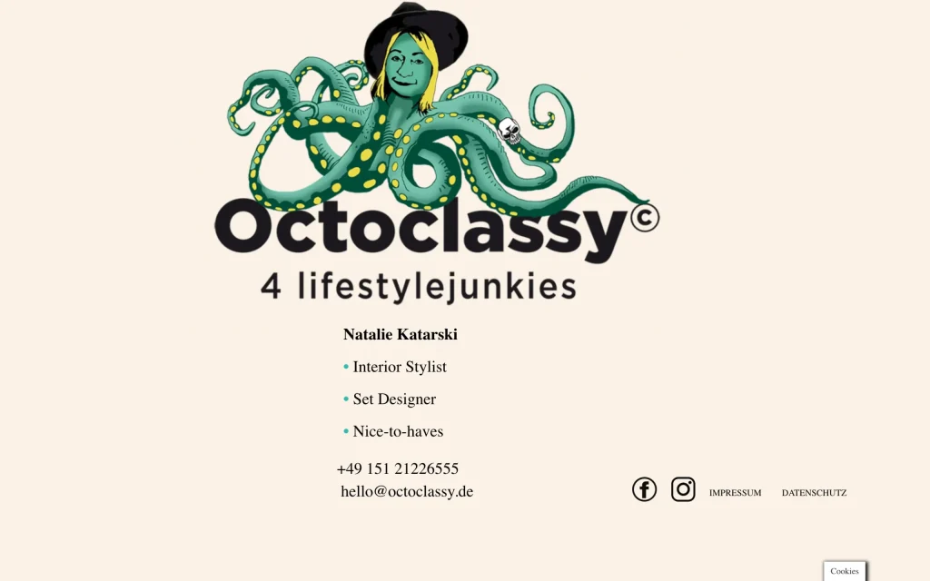 octoclassy.de — Desktop Subpage 2
