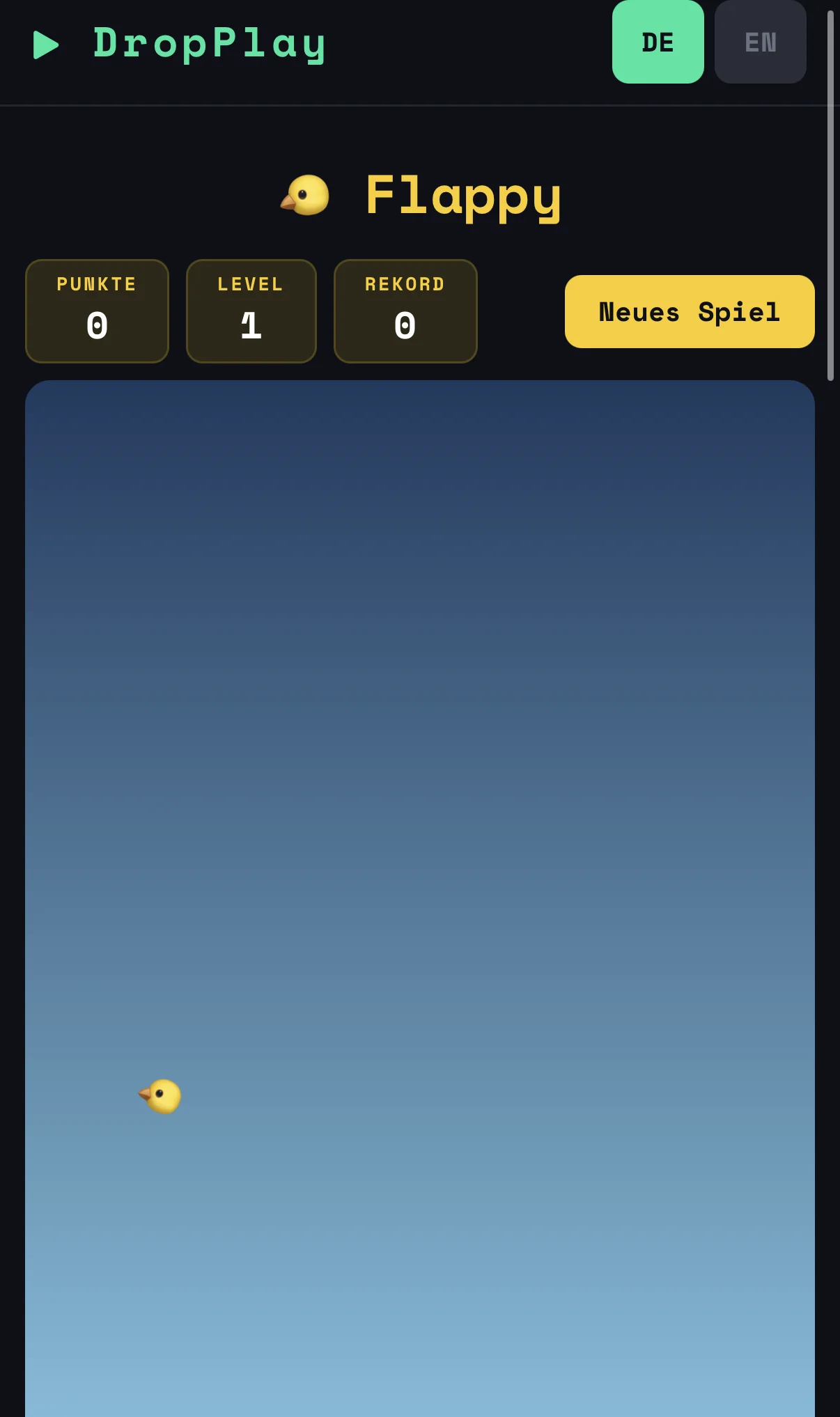 Dropplay Mobile — game flappy