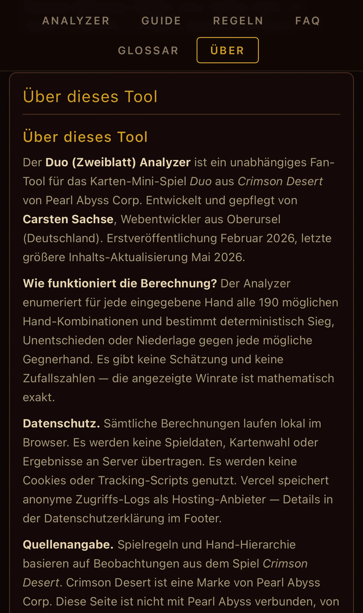 Duo Analyzer Mobile — ueber dieses tool