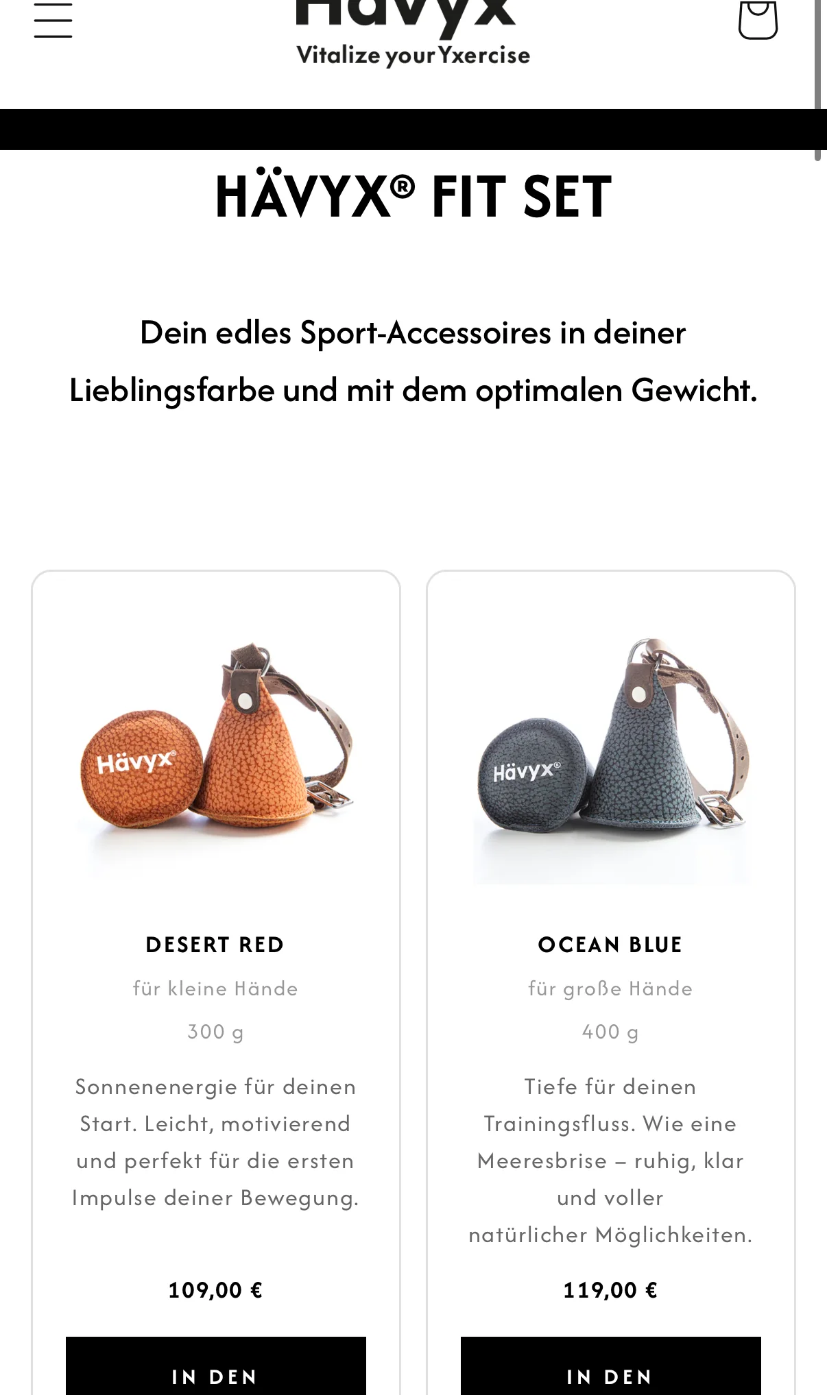 Hävyx Mobile — fit set product