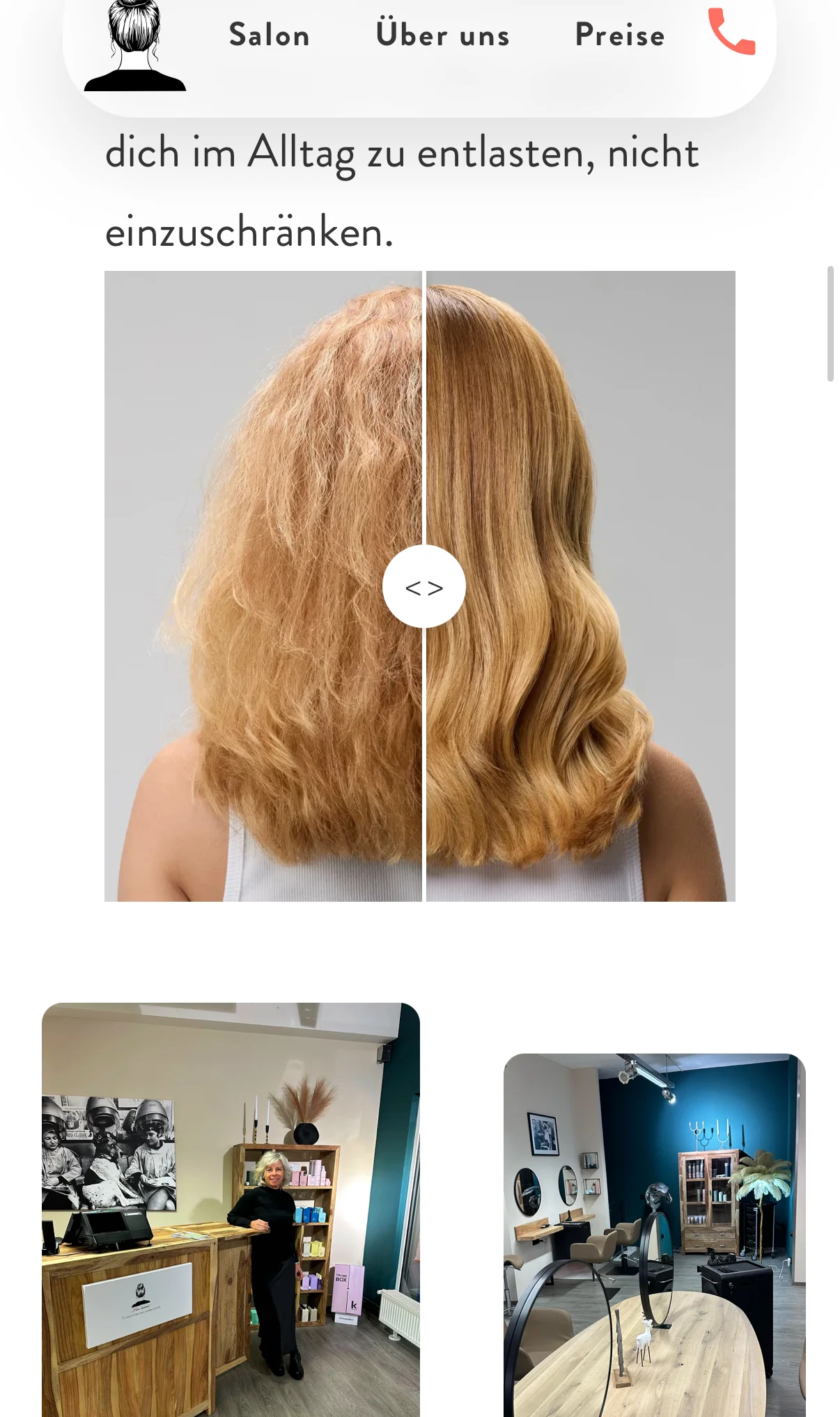 Hair-kommen mobile — story collage