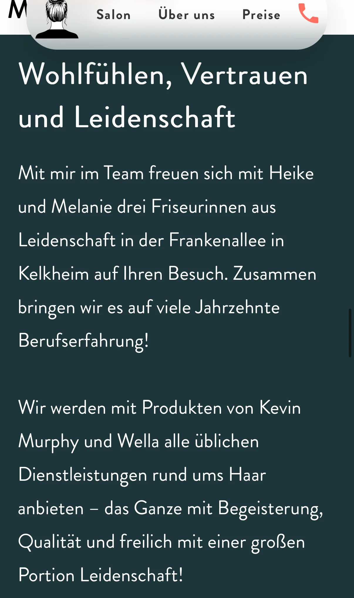 Hair-kommen mobile — team philosophy