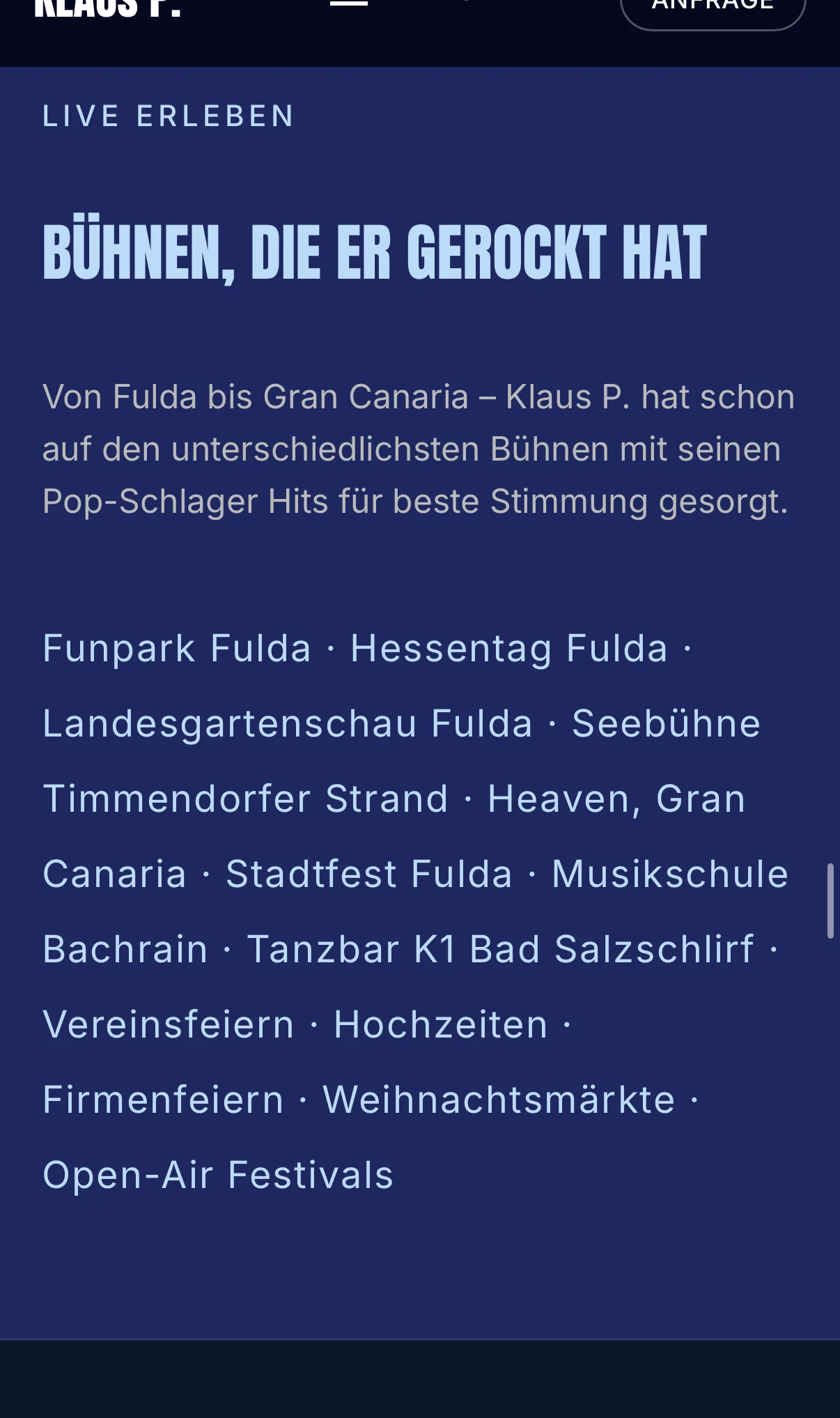 Klausp Mobile — live locations