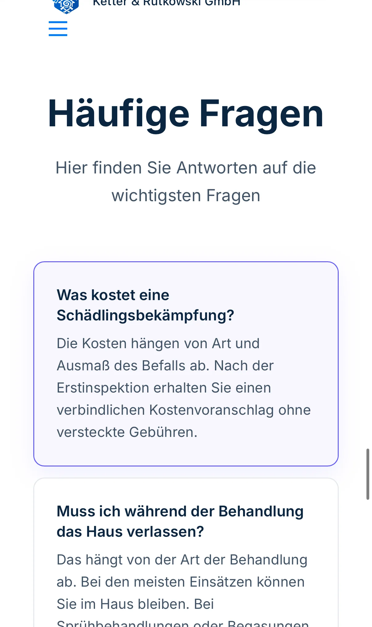 Kr Taubenabwehr Mobile — faq