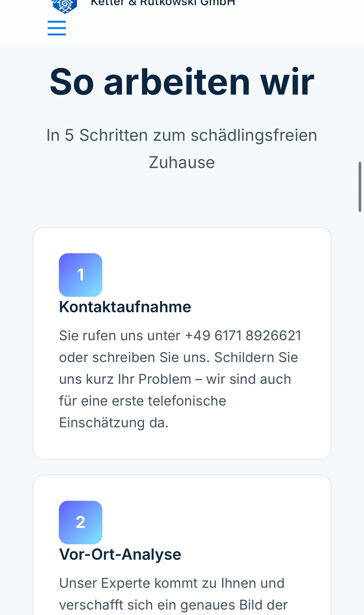 Kr Taubenabwehr Mobile — process