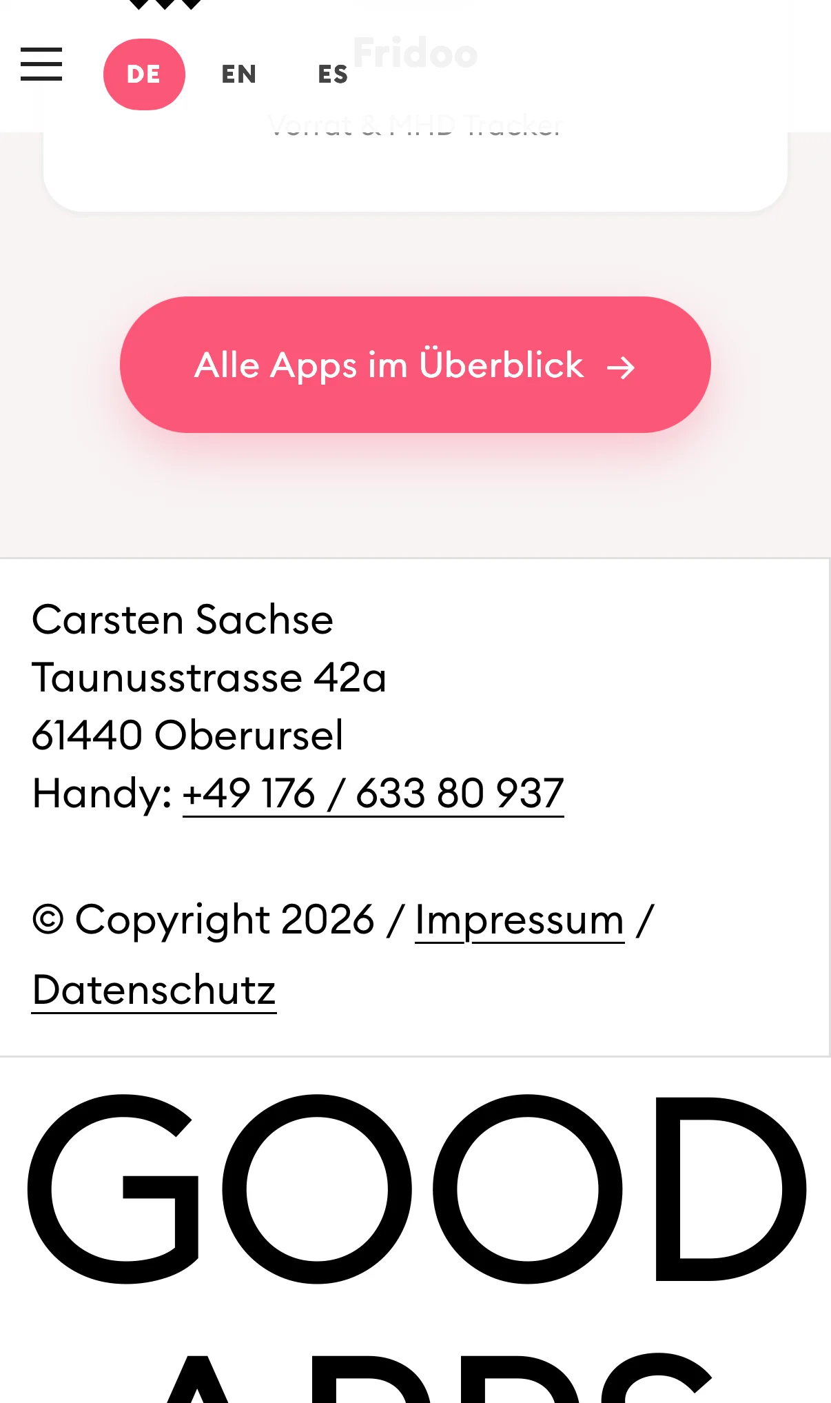 Wwwery Good Apps Mobile — footer