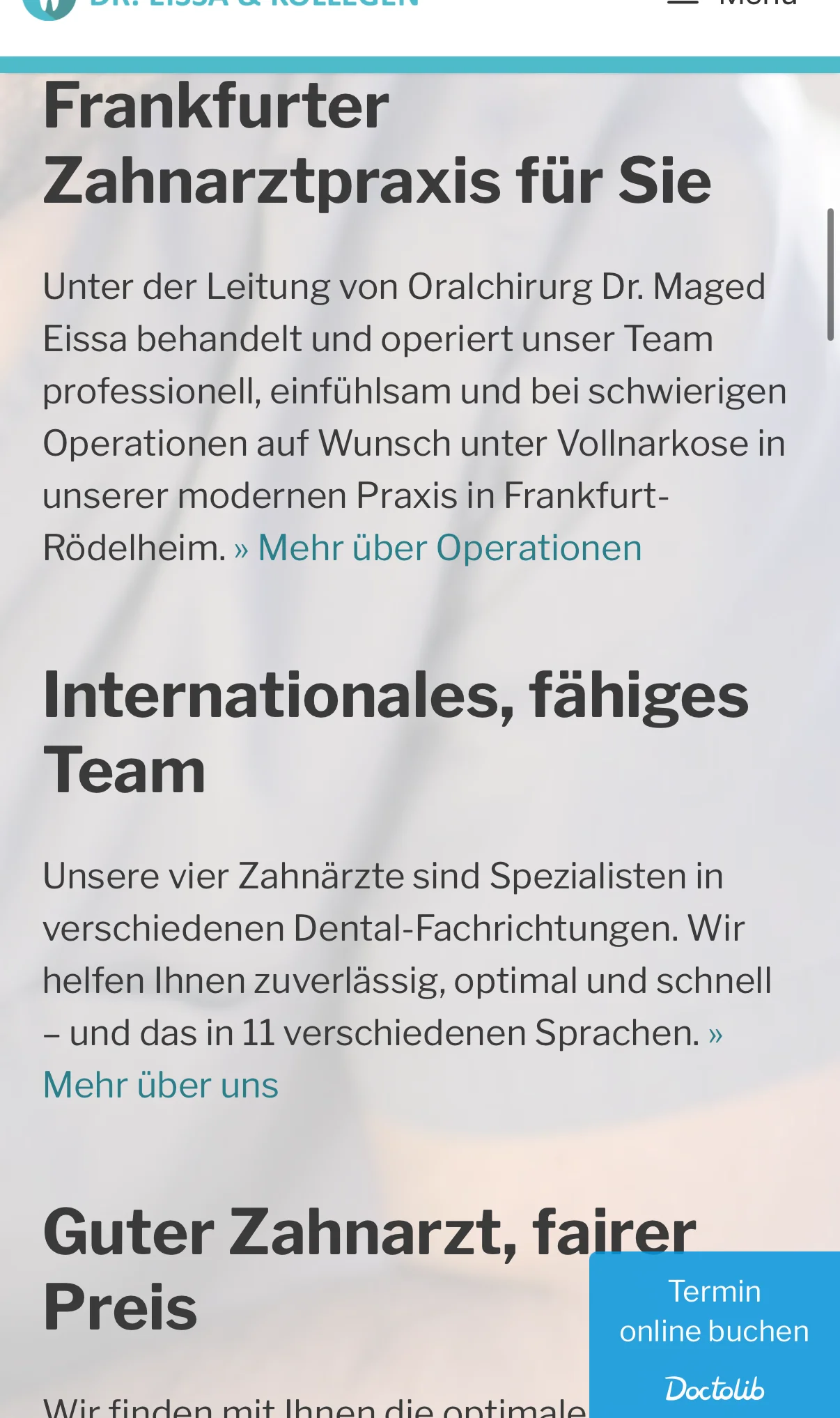 Dentist Rödelheim mobile — target groups